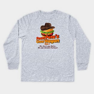 Pecos Pete's Chow Wagon Kids Long Sleeve T-Shirt